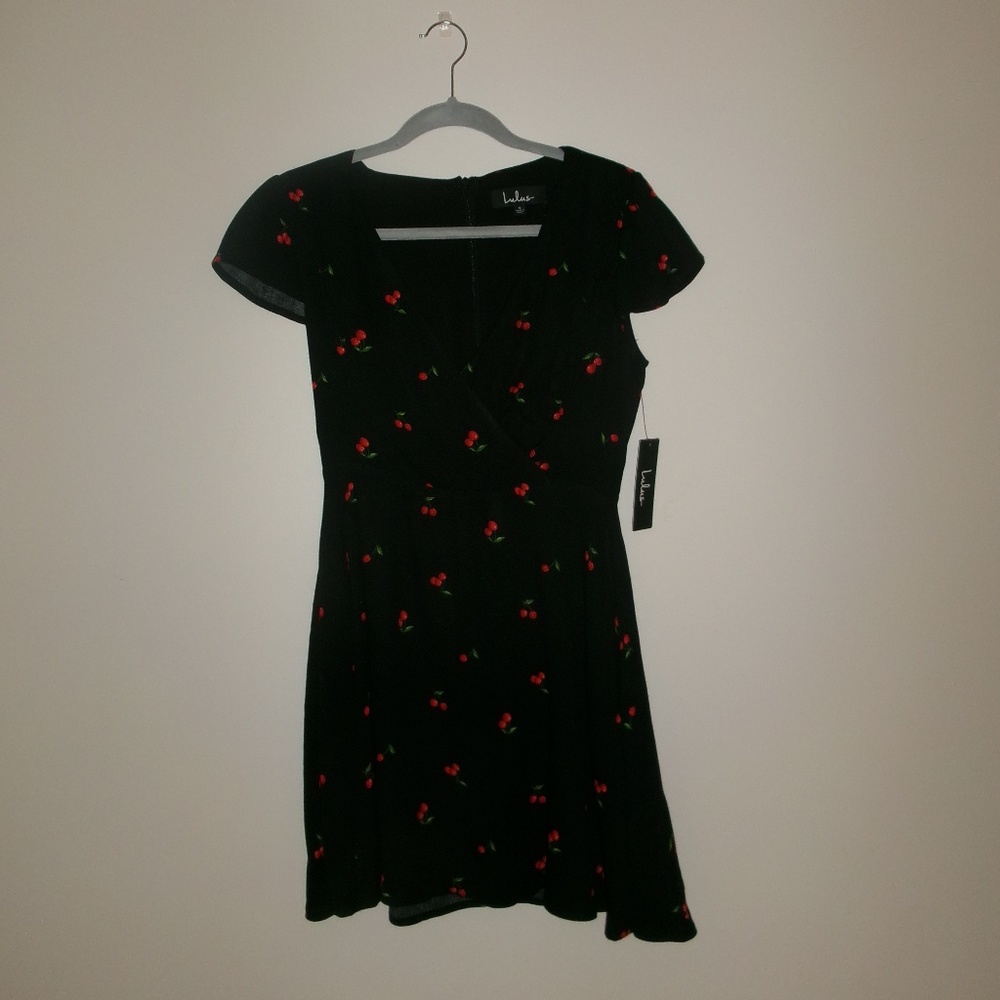 Black cherry mini dress
